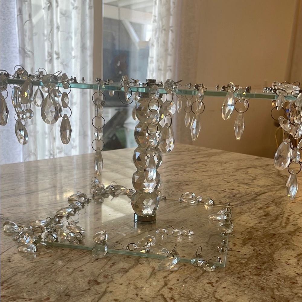 Marshalls Crystal Glass Dessert Display